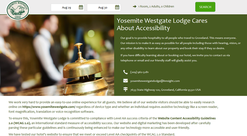 Designed Accessibility Page